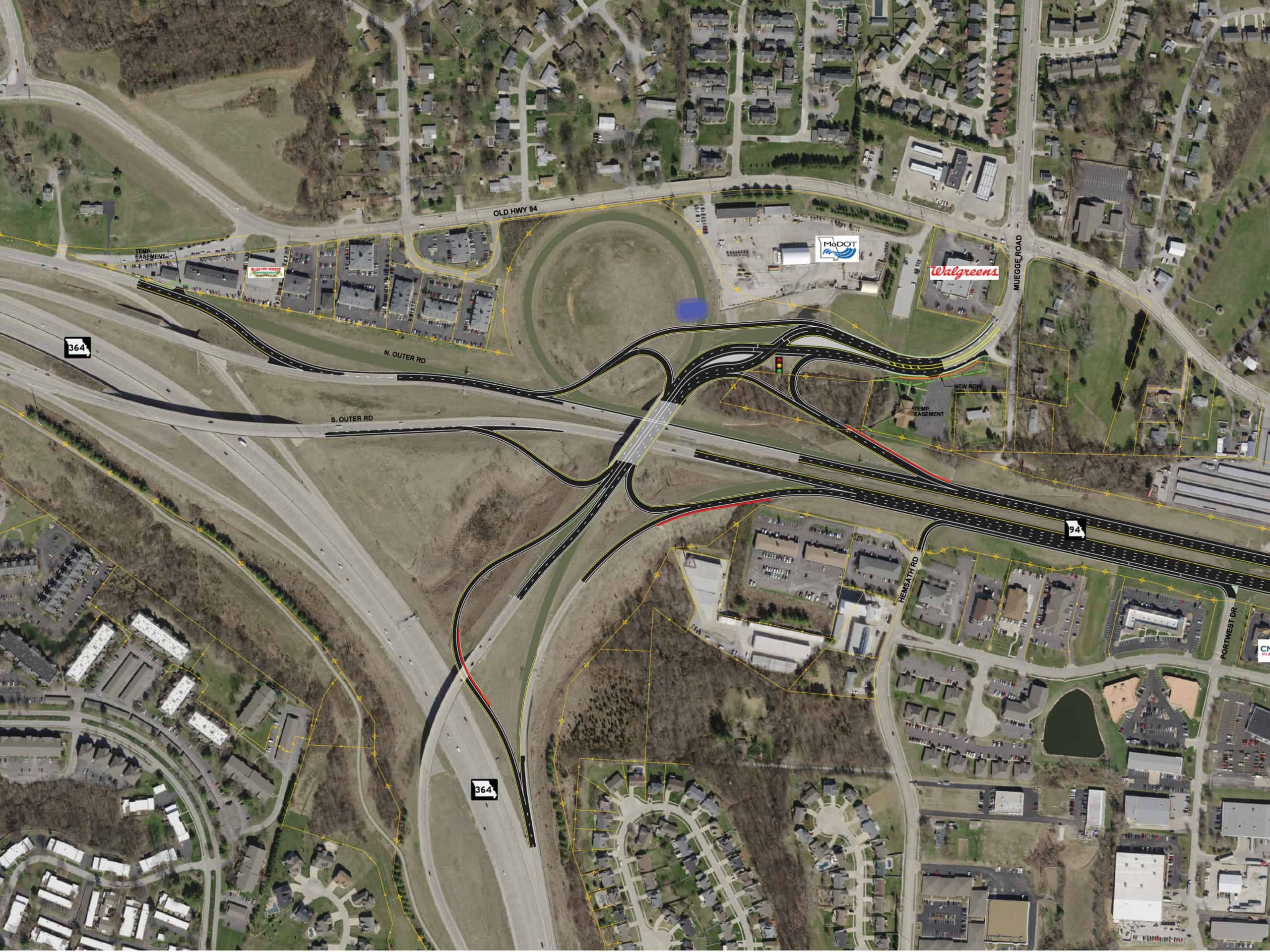 Muegge Road Interchange Improves Traffic Movement